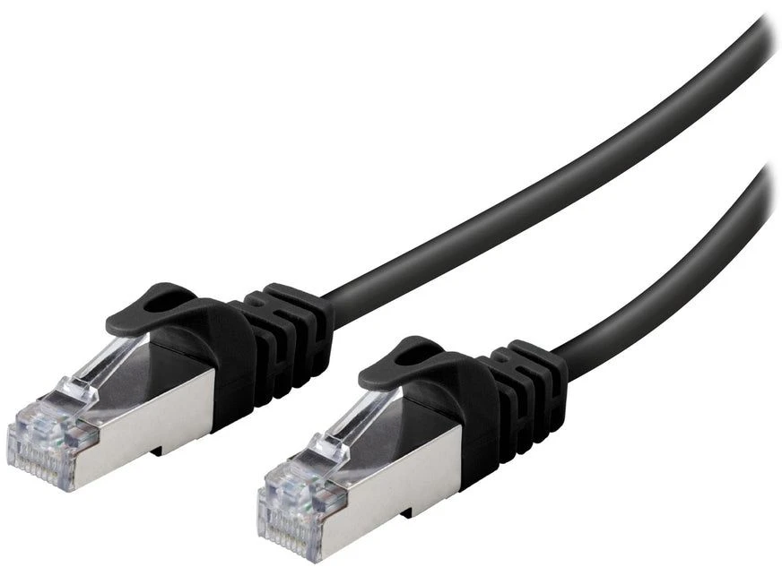 Vivanco VNITLAN8F50STPK, 5 m, Cat8, S/FTP (S-STP), RJ-45, RJ-45, Juodas