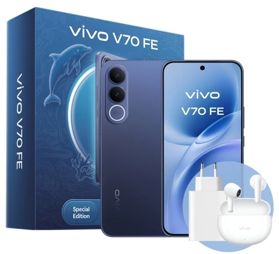 Vivo V70 FE 8GB/512GB Ocean Mėlyna (GiftPack)