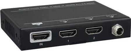 VivoLink HDMI skirstytuvas: galinių jungčių vaizdas
