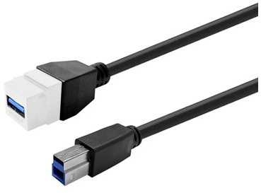 Kabelis USB VivoLink Keystone PROKEYUSB3AFBM2W USB 3.0 Baltas