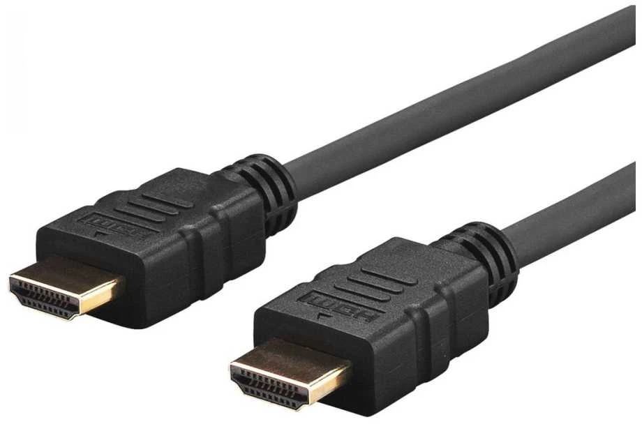 VivoLink trumpas juodas HDMI laidas su auksinėmis jungtimis
