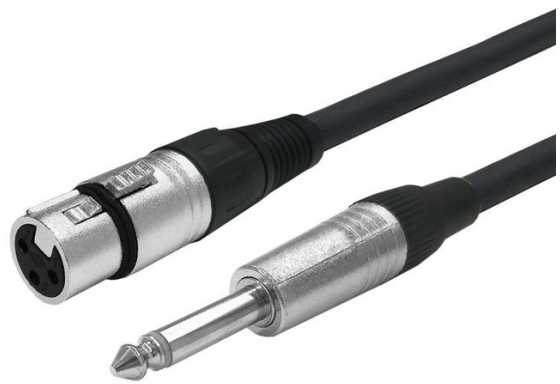 Kabelis VivoLink Vivolink PROAUDXLRFJACKS10 kabelis audio 10 m XLR 6.35mm Juodas