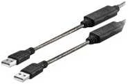 Kabelis USB VivoLink USB-A - USB-A 20 m Juodas (PROUSBAA20)