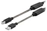 Kabelis USB VivoLink USB-A - micro-B 10 m Juodas (PROUSBAB10)