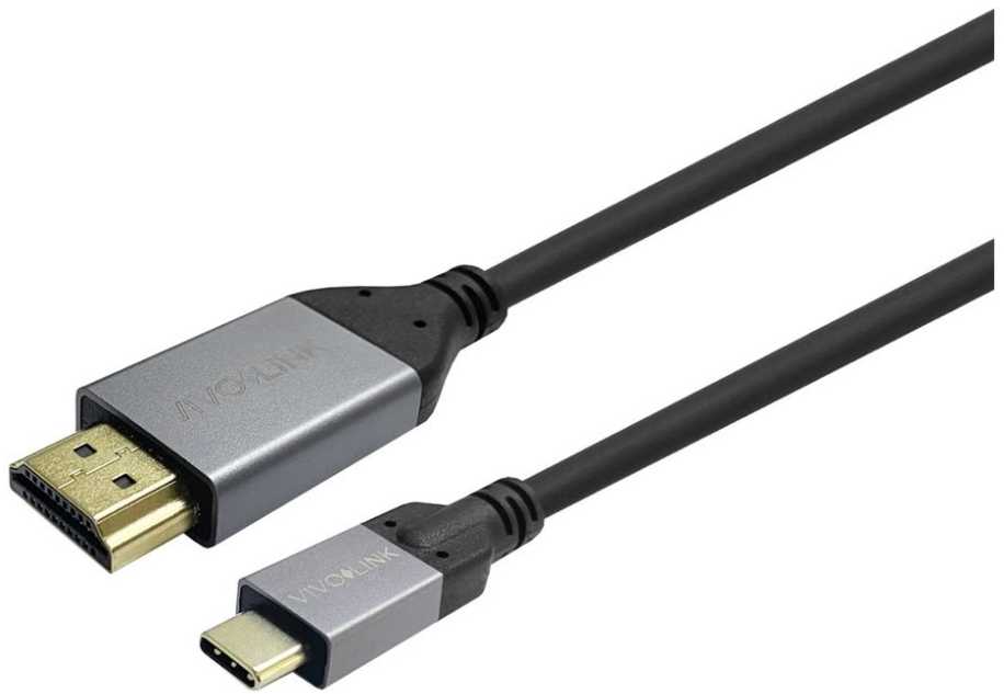 Kabelis USB VivoLink PROUSBCHDMIMM1 przejściówka USB-C HDMI 1m Juodas