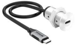 Adapteris USB VivoLink PROUSBCMF0.3SOCKET-B USB-C - USB-C Juodas (PROUSBCMF0.3SOCKET-B)