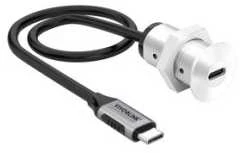 Adapteris USB VivoLink PROUSBCMF0.3SOCKET-W USB-C - USB-C Baltas (PROUSBCMF0.3SOCKET-W)