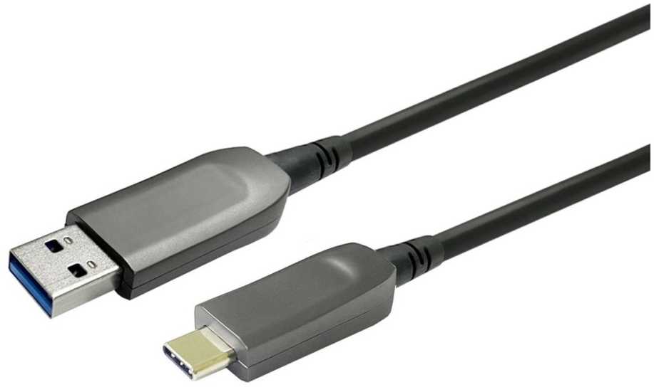 Kabelis USB VivoLink USB-C - USB-A 10 m Juodas (PROUSBCAMMOP20)
