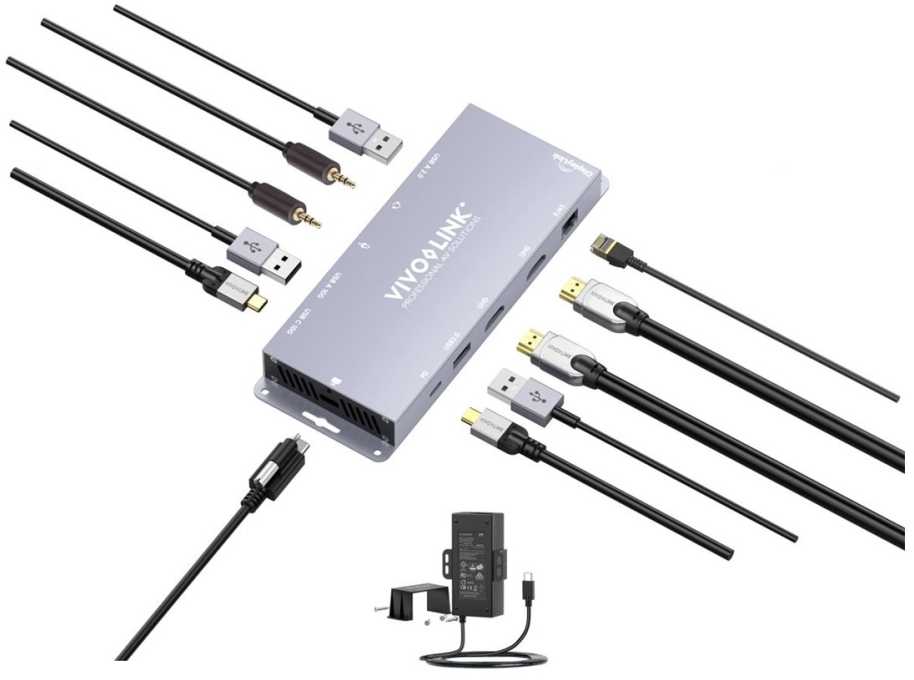 Stacja/replikator VivoLink VLUSBCHUB3 USB-C