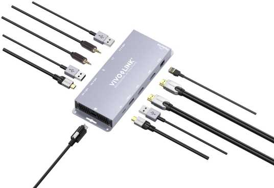 Stacja/replikator VivoLink VLUSBCHUB3 USB-C