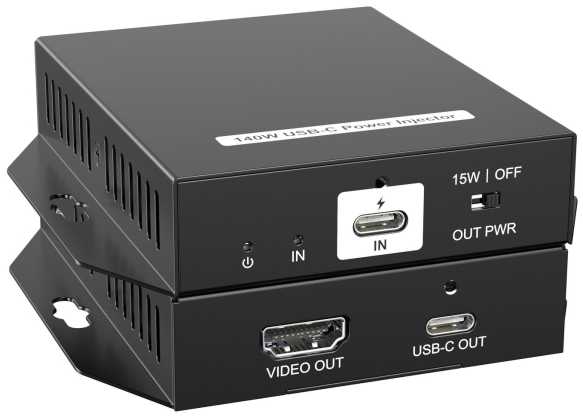 System przekazu sygnału AV VivoLink USB-C Power Injector w/HDMI