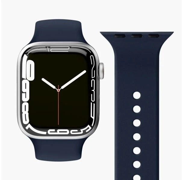 Išmaniojo laikrodžio dirželis Vonmählen, skirtas Apple Watch 42/44/45/49 mm, Mėlynos spalvos