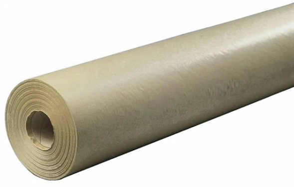 Kraft Rudas rudas rudas popierius 55 cm x 250 m x 50 g su kartono tūbele 7,5kg