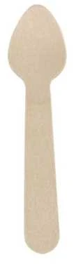 Øvrige Mediniai stalo įrankių šaukšteliai 9,5 cm, vaškuoti, 100 vnt./pak. Mediniai 95x170x20mm (100 vnt.)