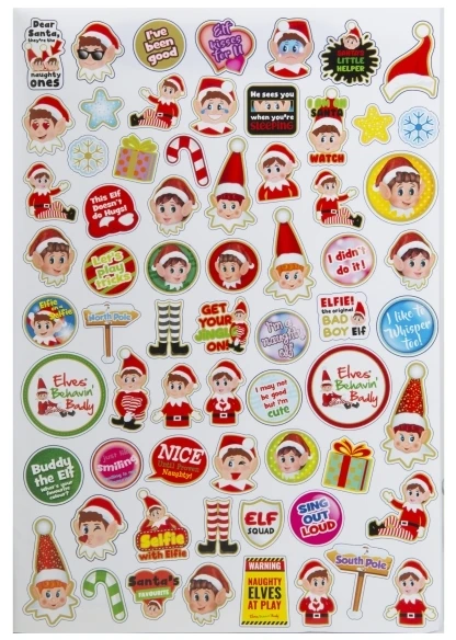Usorteret A4 Elf Colouring Book 48 pages with Sticker Sheet CDU