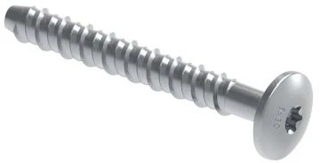 Walraven betonsraigtis 6x40 Ø17 mm - galvanizuotas, plokščias, torx 30, įtrūkusiam/neįtrūkusiam betonui. 100 vnt./dėžėje