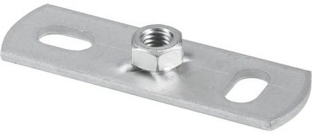 Walraven pagrindo flanšas M8 - nerūdijantis 304 nerūdijančio plieno pagrindo flanšas 80x25 mm su suvirinta įvore