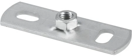 Walraven pagrindo flanšas M8 - nerūdijantis 304 nerūdijančio plieno pagrindo flanšas 80x25 mm su suvirinta įvore