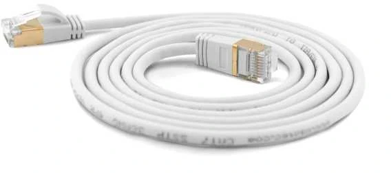 „Wantec“ jungiamasis kabelis SSTP CAT7 Ste. CAT6a d=4mm 0,25m baltas