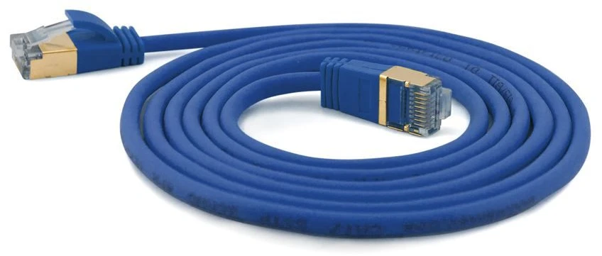 Wantec Patchcord Slim Cat.7, S/FTP, mėlyna, 0.1m (7127)