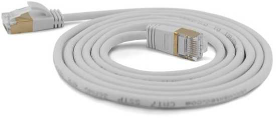„Wantec“ jungiamasis kabelis SSTP CAT7 Ste. CAT6a d=4mm 0.25m pilkas