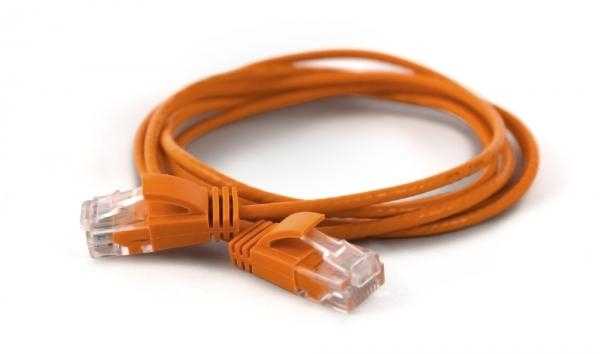 „Wantec Wantec wW Komutacinis kabelis CAT6A“ (rand 2,8 mm) UTP oranžinis 0,50 m (7256)