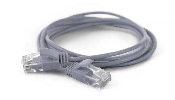 Wantec Wantec wW Komutacinis kabelis CAT6A (apie 2,8mm) UTP pilka 0,50m (7298)