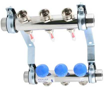 Watts Manifold 3 kredse m/flowmeter