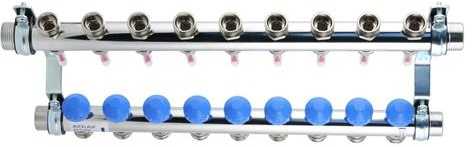 Watts Manifold 9 kredse m/flowmeter