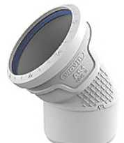 Wavin ELBOW PP-HT AS+ 160/45 SANIT.GRAY