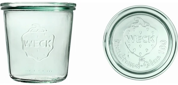 WECK konservavimo stiklainis 580 ml Ø 100 aukštis 107, permatomas, 6 vnt. rinkinys