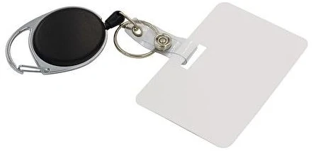 Wedo WEDO Gürtelclip 2in1 mit ausziehbarer Schnur juodas