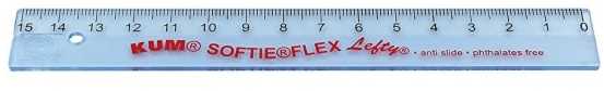 Wedo WEDO Lineal 15 cm dla leworęcznych KUM Lefty L1 Softie Flex