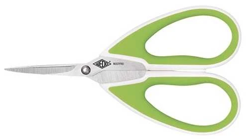 Wedo Comfortline žirklės su žaliomis rankenomis