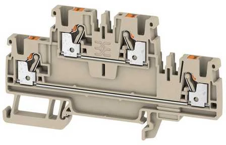 Weidmuller A2T 2.5 dviejų aukštų spyruoklinė kontaktinė rinklė 2.5 mm², A-serija