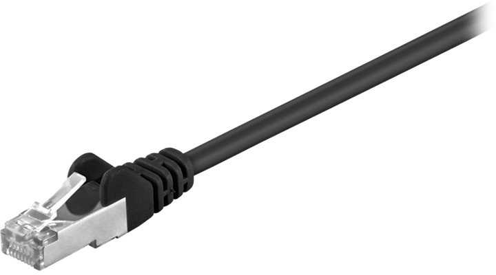 Wentronic „Goobay CAT 5e“ jungiamasis kabelis, SF/UTP, juodas - kabelio ilgis 25 m (JAB-1338717)