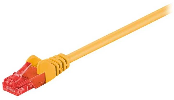 Goobay GB CAT6 TINKLO KABELIS U/UTP Geltonas 25M