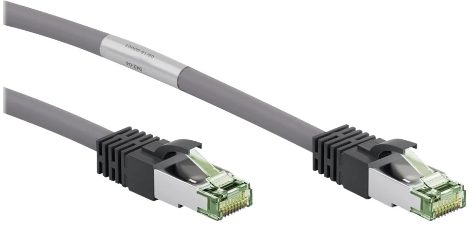 Wentronic Goobay Goobay CAT 8.1 pleistras kabelis, S / FTP (PiMF), pilka, 2 m - LSZH be halogenų, varinis AWG 24 (55137)