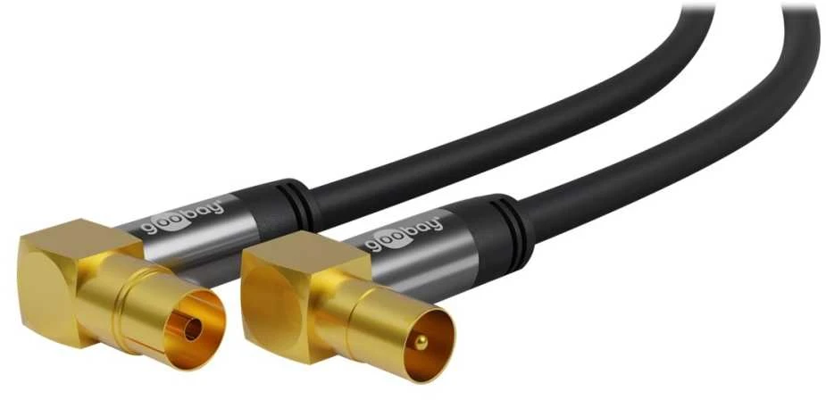 Wentronic IEC GN-WT TV jungtis Goobay Angle Juoda 3m