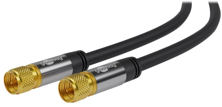 Wentronic Kabelis Goobay Antenowy (F) 1m juoda (JAB-4400766)