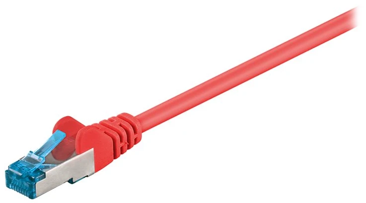 Goobay Kabelis LAN Patchcord CAT 6A S/FTP Raudona 15m