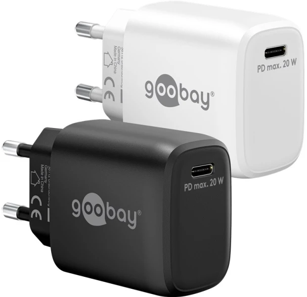 Įkroviklis Goobay Szybka kroviklis USB-C PD (20 W) juoda