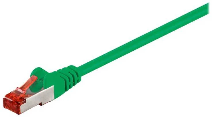 Goobay Wentronic Goobay - Patch- Kabelis - RJ-45 (M) iki RJ-45 (M) - 10,0m - SFTP, PiMF - CAT 6 - presuotas, be halogenų - žalias (68294)