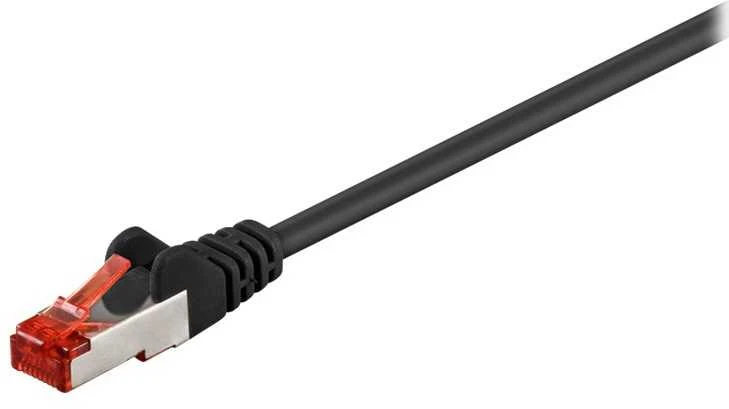 Goobay 5m CAT 6 pataisų kabelis, S/FTP (PiMF), juodas