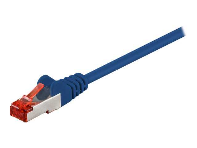 Wentronic Goobay CAT 6 jungties kabelis, S/FTP (PiMF), mėlynas – laido ilgis 30 m