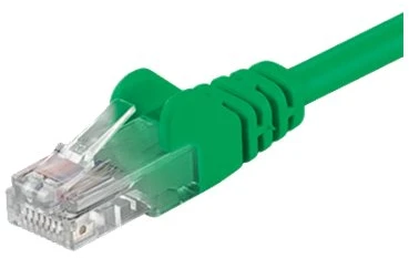 Goobay Wentronic Goobay CAT 6 Komutacinis kabelis, U/UTP, žalias, 1 m - CCA coppergemisch (68440)