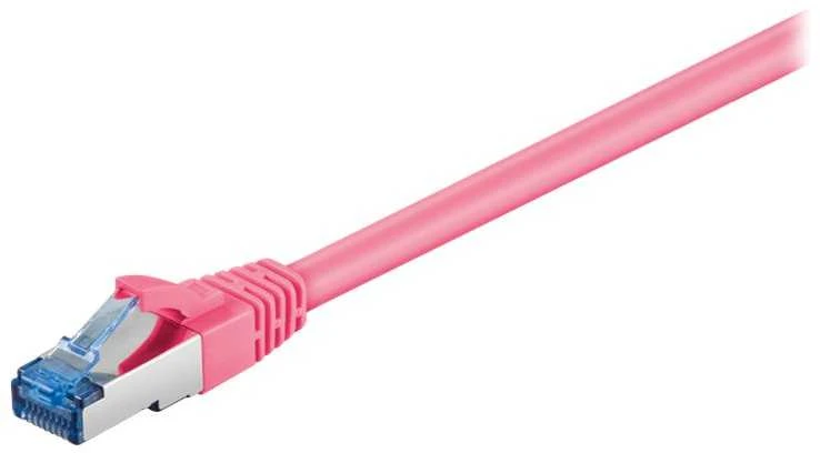 Wentronic „Goobay CAT 6A“ jungties kabelis, S/FTP (PiMF), violetinis – laido ilgis 7,5 m