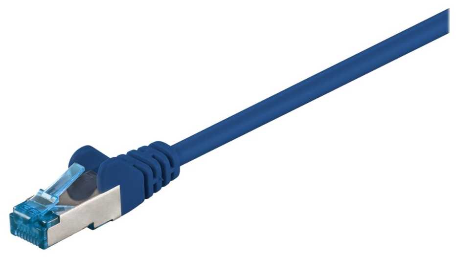 Wentronic Goobay CAT 6A S/FTP LAN pataisymo laido kabelis, mėlynas, 30 m