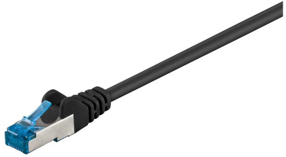 Goobay CAT 6ACJungiamasis laidas, S/FTP (PiMF), juodas - Laido ilgis 50 m