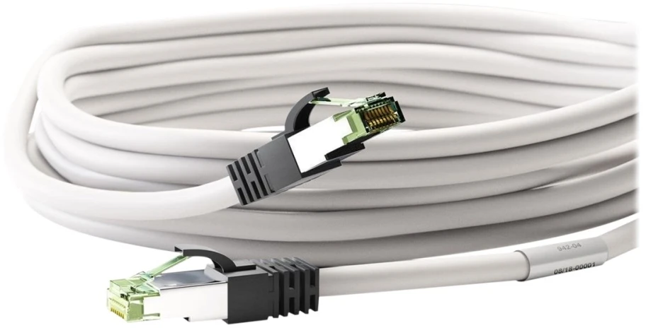 Goobay Goobay CAT 8.1 pleistras kabelis, S / FTP (PiMF), baltas, 25 m - LSZH be halogenų, varinis AWG 24 (55132)